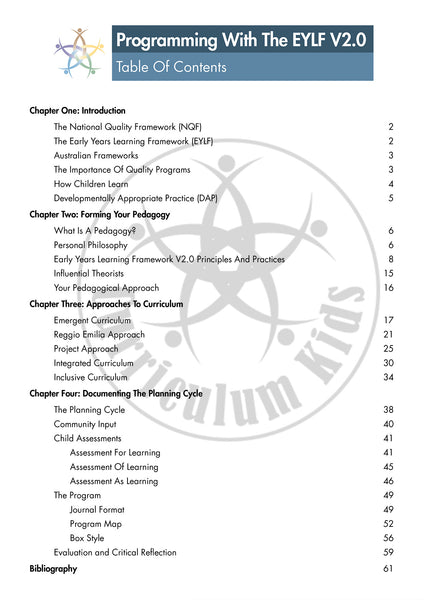 Programming with The Early Years Learning Framework V2.0